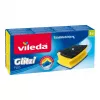 VILEDA stačiakampė pluoštinė kempinė, rankų plovimui, geltona/juoda/mėlyna, 3 vnt. pakuotė