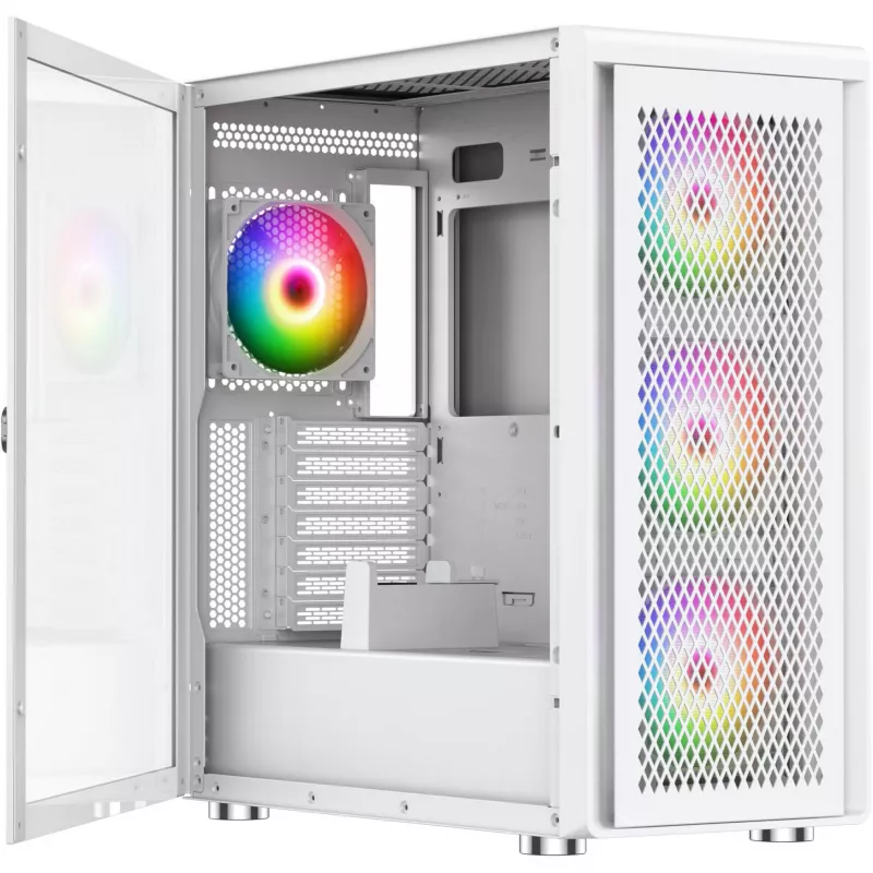 Korpusas „Silentware Air 100 White“ – vidutinis bokštas, ATX, baltas