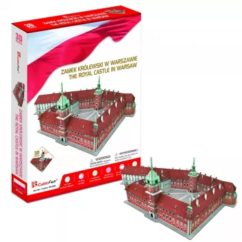 3D dėlionė Cubicfun Royal Castle in Warsaw model 306-20268 – kartoninis architektūrinis modelis