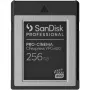 SANDISK Professional PRO-CINEMA 256 GB CFexpress VPG400 B tipo kortelė iki 1700 MB/s skaitymas, 1400 MB/s rašymas