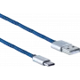 USB laidas ShiverPeaks BS14-50024 USB 2.0 2m USB A USB C mėlynas