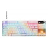 Mechaninė žaidimų klaviatūra TKL STEELSERIES Apex Pro TKL Gen 3 White — US išdėstymas, RGB, reguliuojami jungikliai
