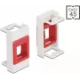 Keystone laikiklis DeLOCK Easy 45 modulis 22,5 x 45 mm baltas raudonas