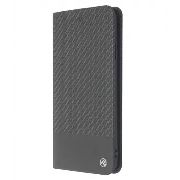 Knyginis dėklas iPhone XS Tellur Carbon – juodas