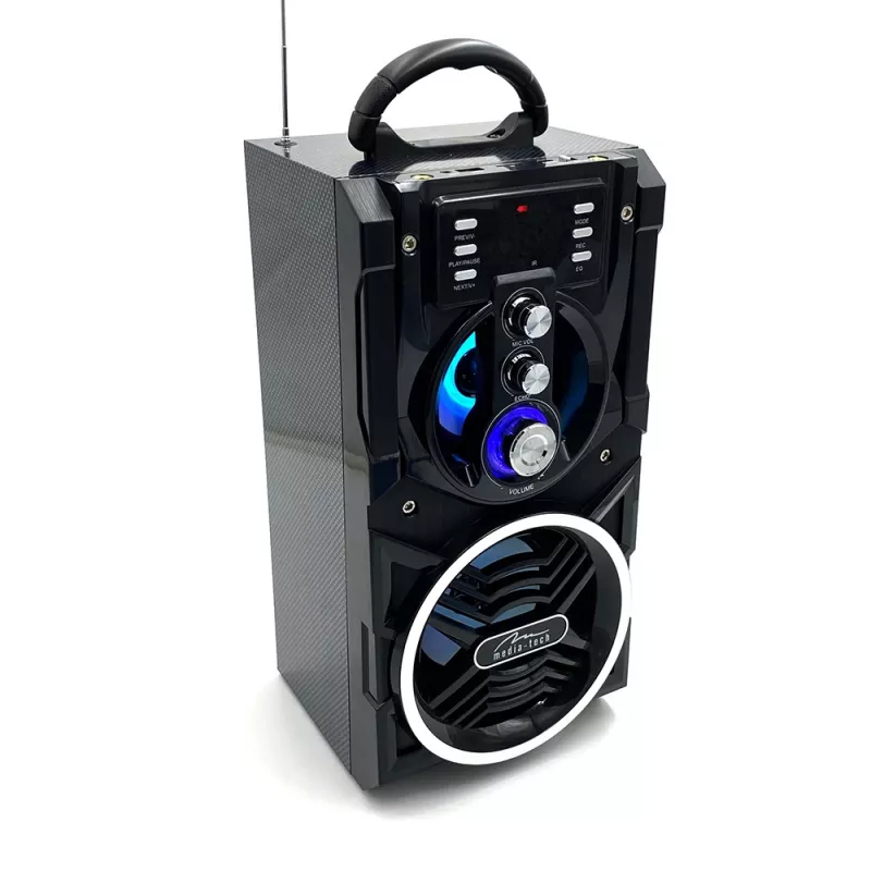 Nešiojamas stereo garsiakalbis Media-Tech PARTYBOX BT MT3150 Juodas