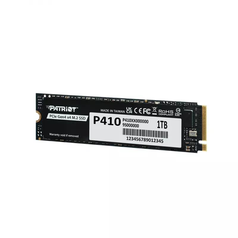 Kietojo kūno diskas PATRIOT P410 1 TB M.2 NVMe, 5 Gbit/s, 1000 GB
