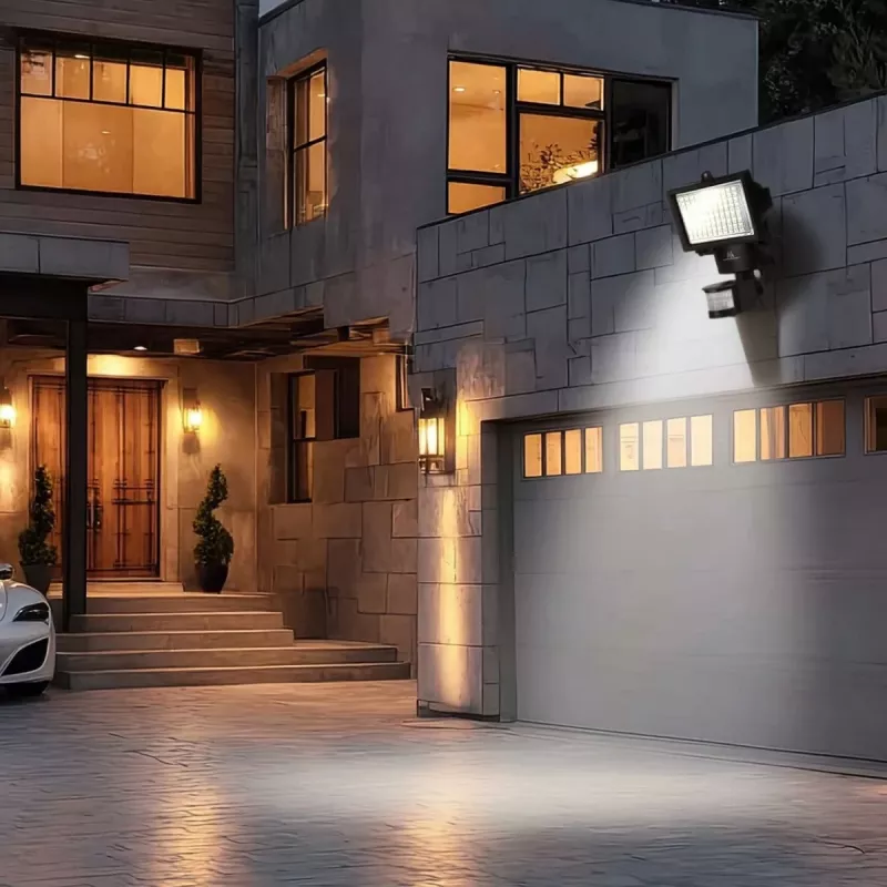 Maclean MCE442 Saulės energijos LED prožektorius su judesio jutikliu, sieninis, IP44, 6W, 6000K