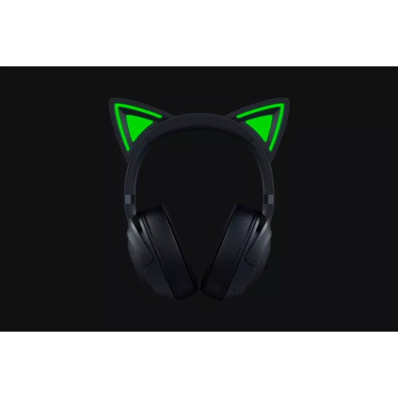 Ausinės Razer Kraken Kitty V2 BT – belaidės Bluetooth, uždaro tipo, lankeliu, 20–20000 Hz, 325 g, juodos