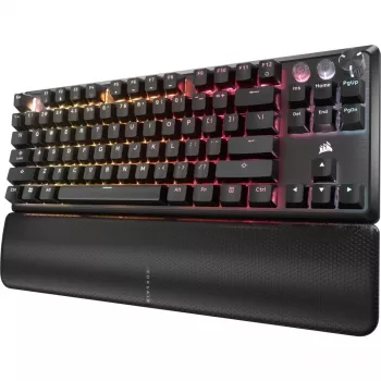 Mechaninė klaviatūra CORSAIR K70 PRO TKL — RGB apšvietimas, kompaktiškas išdėstymas