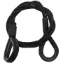 Plieninis trosas EUROLITE 5801049B 600x3 mm juodas su įvore