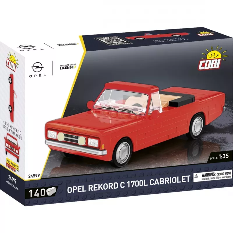 Cobi konstruktorius Opel Rekord C 1700 L kabrioletas modelio rinkinys, mastelinis modelis