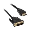 Vaizdo kabelio adapteris Akasa AK-CBHD06-20BK 2m DVI-D HDMI Juoda