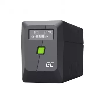 Nepertraukiamo maitinimo šaltinis Line-Interactive Green Cell 6,5 kVA, 360 W, 2 AC lizdai, 12 V 7 Ah VRLA, USB, bokštas, juodas