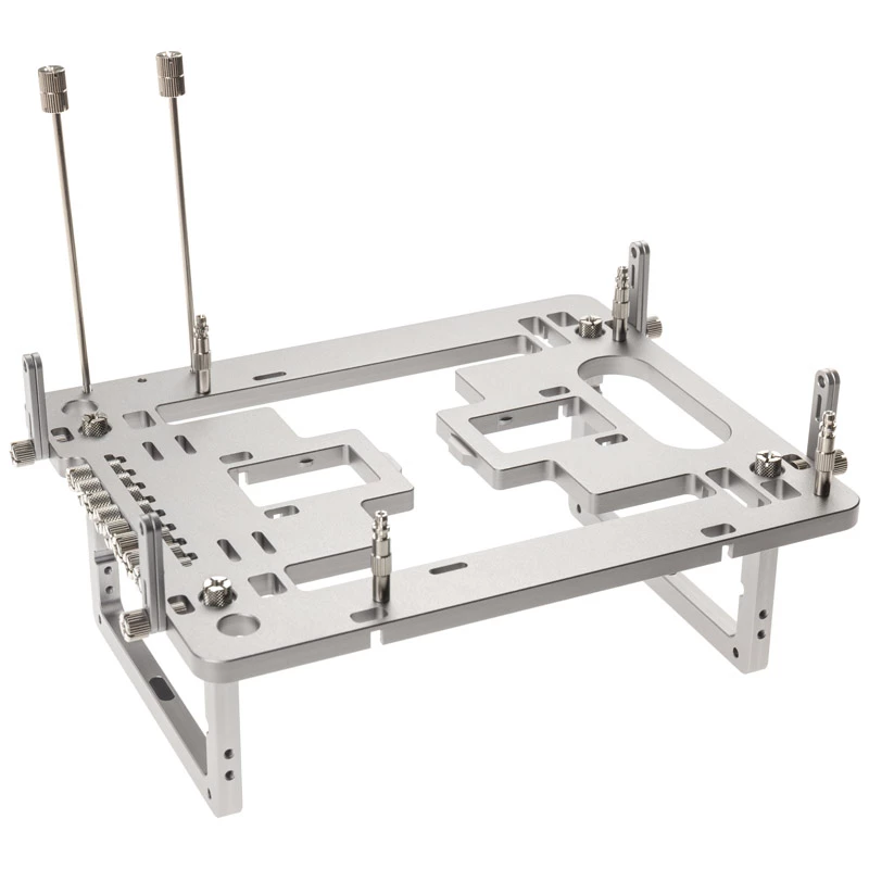 Mini benchtable korpusas Streacom BC1 Mini V2 sidabrinis – atviro rėmo važiuoklė