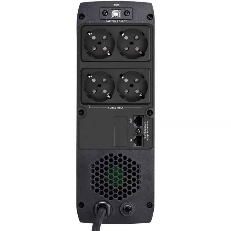 PowerWalker VI 1000 GXB - nepertraukiamo maitinimo šaltinis (UPS) - AC 162 - 290 V - 600 W - 1000 VA - 9 A - USB - 4 išvesties lizdai