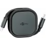 Wentronic goobay Savaime įsitraukiantis USB-C laidas juodas/sidabrinis 15W tvirtame korpuse - Laidas - Skaitmeniniai/duomenys (77424)