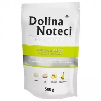 DOLINA NOTECI Premium Rich in goose with potatoes - Šlapias šunų ėdalas - 500 g