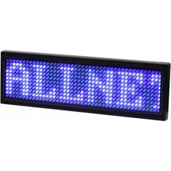 ALLNET elektroninė vardinė lentelė programuojama mėlyna