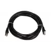 LAN pataisas laidas Extralink Cat5e FTP 5 m, varinė vytos poros, RJ-45–RJ-45, juodas