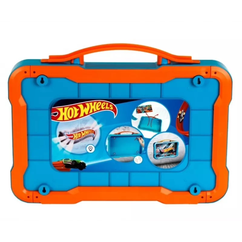Hot Wheels nešiojamas dėklas su šviečiančiu logotipu