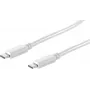 USB-C laidas ShiverPeaks 13-45156 USB 3.2 Gen 2 1,5 m baltas