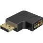 Goobay DisplayPort kampinis adapteris 90° į kairę juodas (77132)