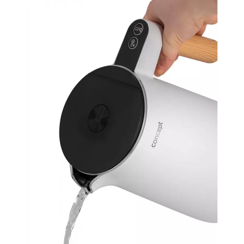 Concept RK3300 Nerūdijančio plieno virdulys baltas 1,5 l