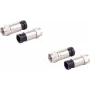 Koaksialinių F-kompresinių jungčių rinkinys ShiverPeaks 85029-A-SET2 7 mm kabeliams, 2 vnt.