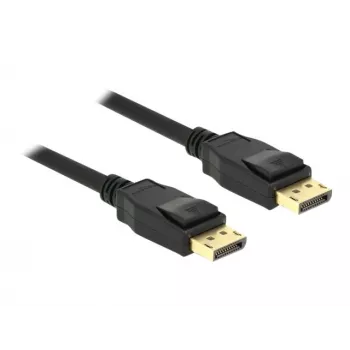 DeLOCK DisplayPort kabelis DisplayPort (kištukas) į DisplayPort (kištukas) 1,5 m 4K palaikymas juodas (85508)