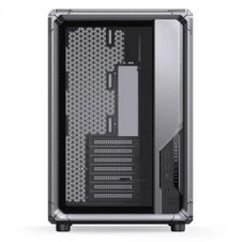 Korpusas Jonsbo X400, Midi-Tower ATX, grūdinto stiklo šoninis dangtelis, pilkas