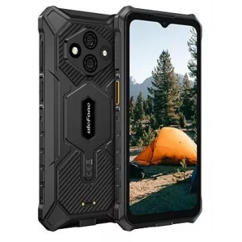 Atsparus išmanusis telefonas UleFone RugKing 3 Pro — 6,56 colio (16,7 cm) HD+, Unisoc T7250 1,6 GHz, 8 GB RAM, 128 GB, 48 MP dviguba, 5700 mAh, Dual SIM, USB-C, juodas