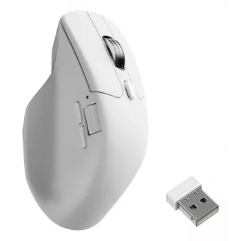 KEYCHRON M6 (1000Hz) balta belaidė pelė