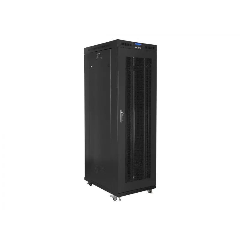 Stovo spinta 19 colių LANBERG FF01-8042-23BL 42U 800x1000 mm tinklinės durelės