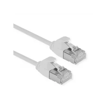 ROLINE DataCenter jungiamasis kabelis RJ-45 (M) į RJ-45 (M) 1,5 m U/FTP CAT 6a halogenų neturintis, liejinis, su apsauga nuo užkabinimo, vytas, 10 Gigabit Ethernet, pilkas RAL 7035 (21.15.3304)