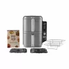 Ninja SL400EU dvisluoksnis oro gruzdintuvas Double 9.5 L 2470 W Juoda, Pilka