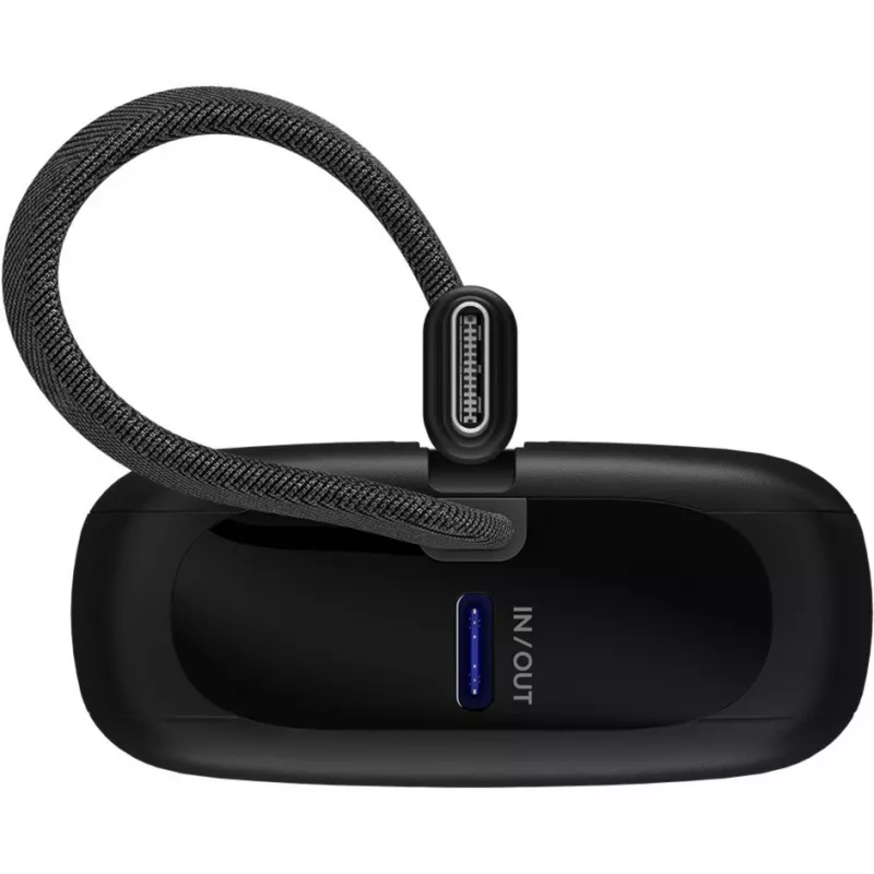 Nešiojamas Powerbankas Goobay 10 000 mAh su integruotu USB-C laidu - 20W kompaktiškas kelionei (76251)