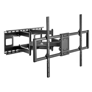 Maclean MC-482 TV laikiklis sieninis 60-120 colių plokščiiems ir lenktiems televizoriams, iki 120 kg, VESA 900x600, pasukamas, pakreipiamas ir sukamas, universalus TV laikiklis