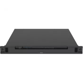 Tinklinis vaizdo registratorius AXIS S2216 Mk II 1U juodas – 16 kanalų, iki 7680×4320, 4 TB HDD (maks. 16 TB), 256 GB SSD, RAID 0/1/10, FIPS 140-2 L2