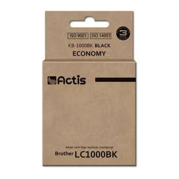 Actis KB-1000BK rašalo kasetė (pakaitalas Brother LC1000BK/LC970BK; standartinė; 36 ml; juoda)