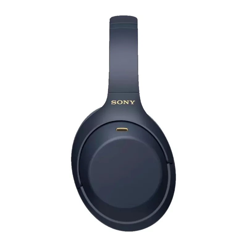 Ausinės Sony WH1000XM4L.CE7, uždengiančios ausis, laidinės ir belaidės (Bluetooth, USB-C), mėlynos, lankeliu ant galvos