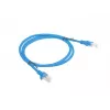 LANBERG tinklo laidų jungiamasis kabelis RJ45 Cat6 1 m mėlynas, U/UTP, CCA suvyta, AWG24, PCU6-20CC-0100-B