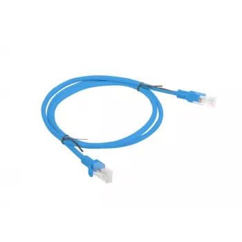 LANBERG tinklo laidų jungiamasis kabelis RJ45 Cat6 1 m mėlynas, U/UTP, CCA suvyta, AWG24, PCU6-20CC-0100-B