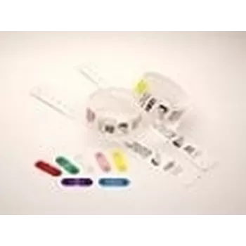 Zebra Clips, skirti naudoti su QuickClip apyrankėmis, raudoni