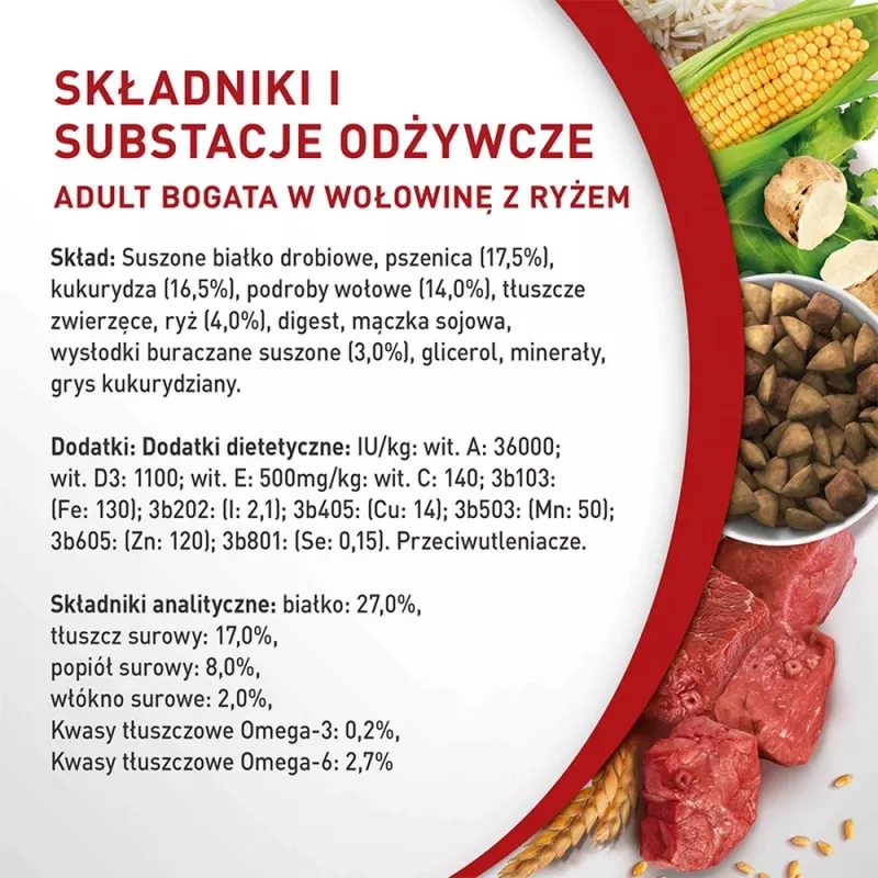 Sausas šunų ėdalas Purina Nestle Mini Adult Jautiena su Ryžiais 800 g
