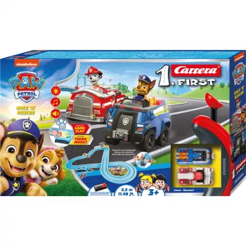 CARRERA First Paw Patrol Race N Rescue 3,5 m – slot car lenktynių trasos rinkinys