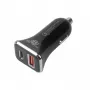 Automobilinis USB įkroviklis USB-A + USB-C su QC, TB ASTBXLU2USBACQC