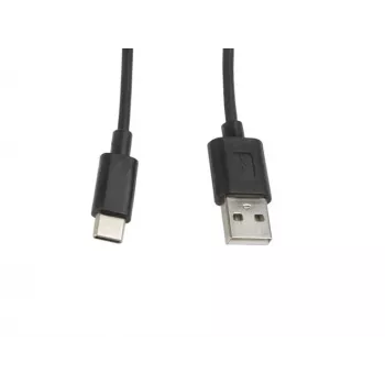 USB 2.0 kabelis Lanberg CA-USBO-10CC-0010-BK (USB A - USB C, 1m, juodas)