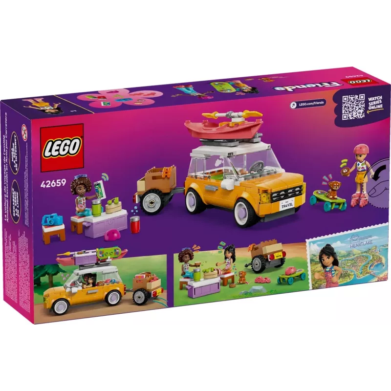Konstruktorius LEGO Friends 42659 Nuotykių kelionė su draugais, 220 detalių, 2 minifigūrėlės, nuo 6 metų
