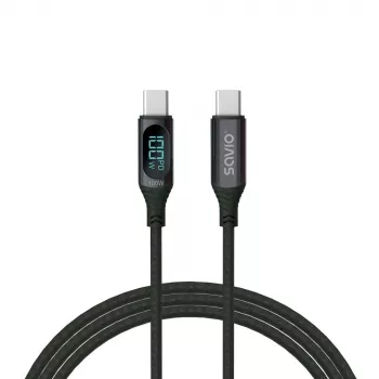 Savio USB-C – USB-C laidas CL-174 1 m juodas USB 3.2 Gen 1