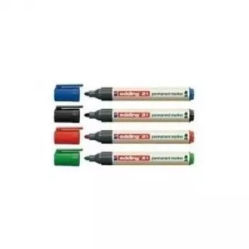 Permanentinis markeris Edding EcoLine 21 Green 10 vnt.
